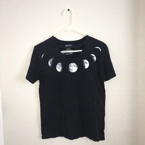 Mighty Fine black cut moon shirt